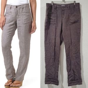 TOAD&CO Linen Farflung Pant Brown Sz. 8